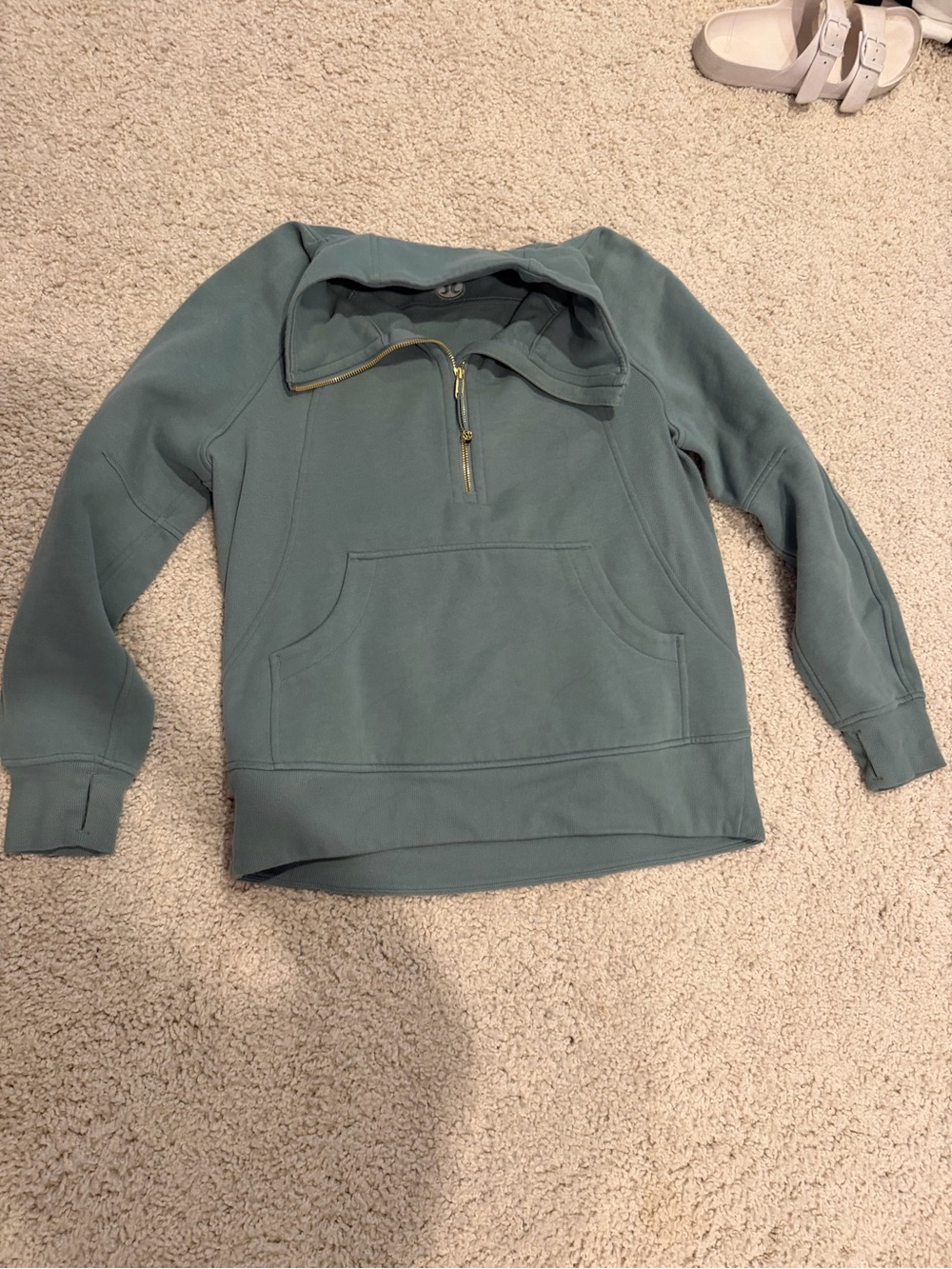 lululemon athletica Teal Half-Zip Pullover Sweatshirt